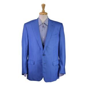 Solemare Maus & Hoffman Ravazzolo Light Blue Cashmere Silk Sportcoat Blazer 42R
